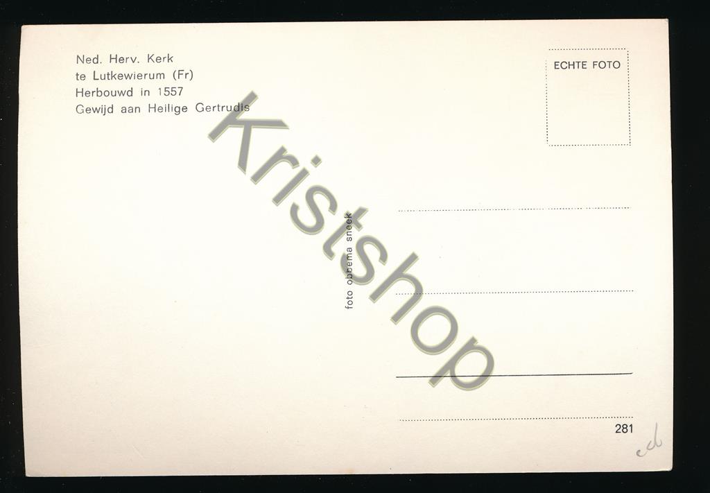 KRST007-2206_1.jpg Luktewierum - Ned Herv Kerk [KRST007-2206 - Afbeelding 2