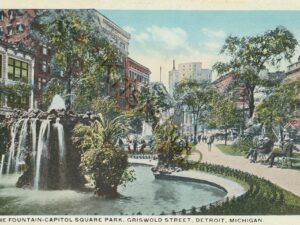 Detroit, Michigan - The Fountain Capitol Square  [KRST007-3053
