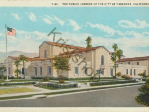The Public Library of the City of Pasadena, California [KRST007-3111