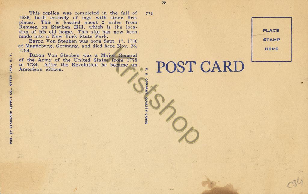 KRST007-3334_1.jpg Remsen, NY - Replica of the original Cabin Home [KRST007-3334 - Afbeelding 2