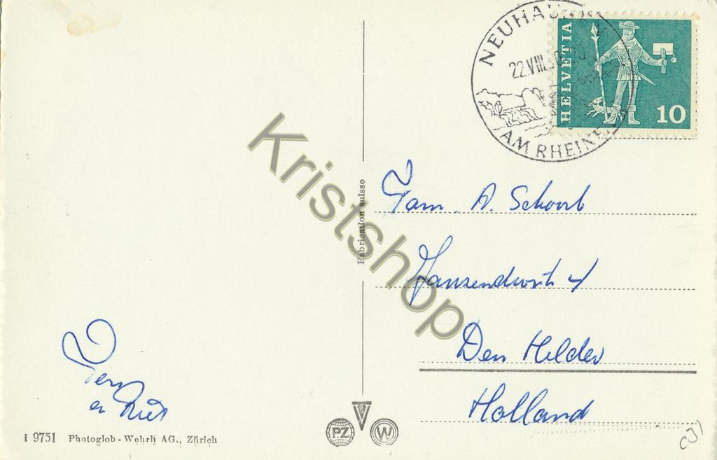 KRST007-3431_1.jpg Rheinfall mit Schloss Laufen [KRST007-3431 - Afbeelding 2