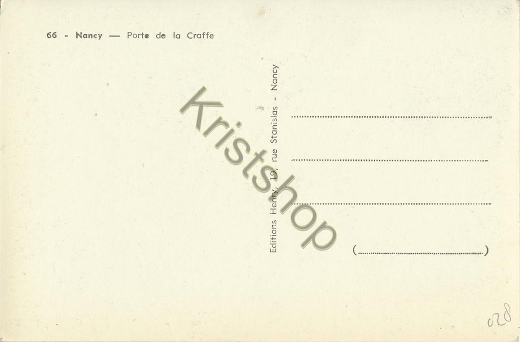 KRST007-3828_1.jpg Nancy - Porte de la Craffe [KRST007-3828 - Afbeelding 2
