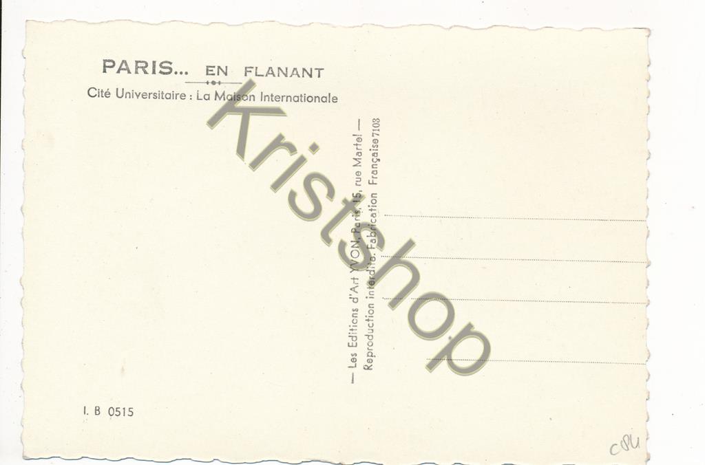 KRST007-4284_1.jpg Paris - Citè Universitaire [KRST007-4284 - Afbeelding 2