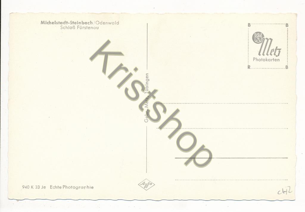 KRST007-5042_1.jpg Michelstadt Steinbach - Schloß Fürstenau [KRST007-5042 - Afbeelding 2