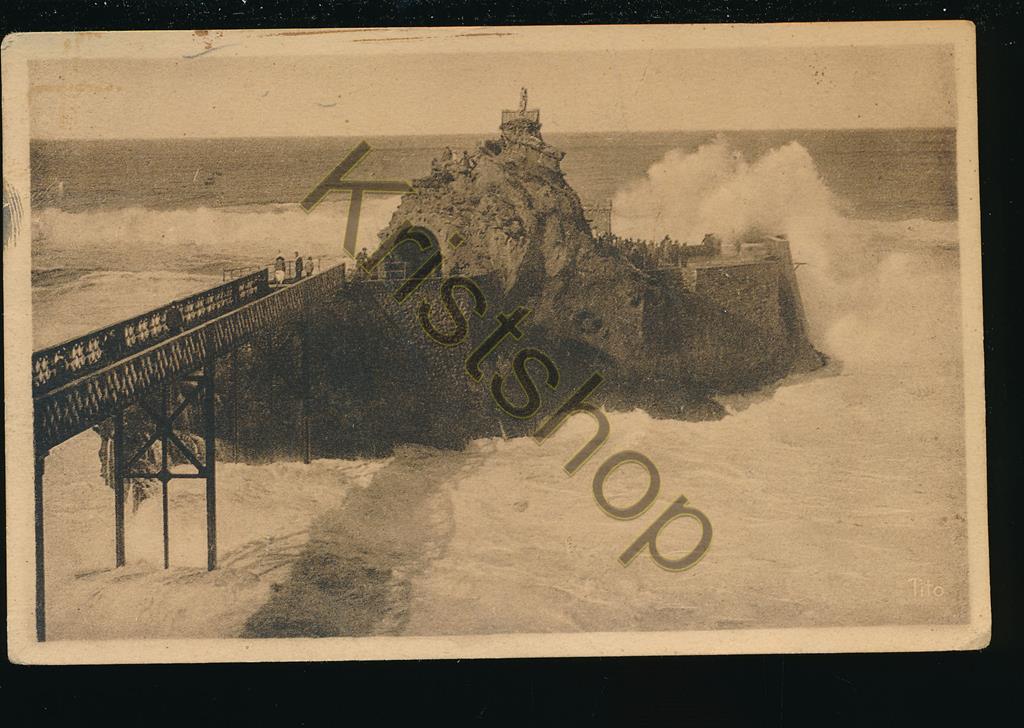 KRST007-5071_0.jpg Biarritz - Le rocher de la Vierge [KRST007-5071