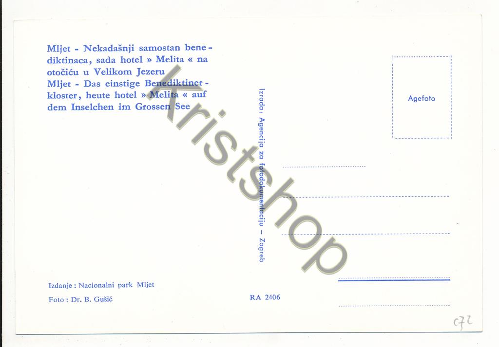 KRST007-5272_1.jpg Mljet - Nekadasnji samonstan bene [KRST007-5272 - Afbeelding 2