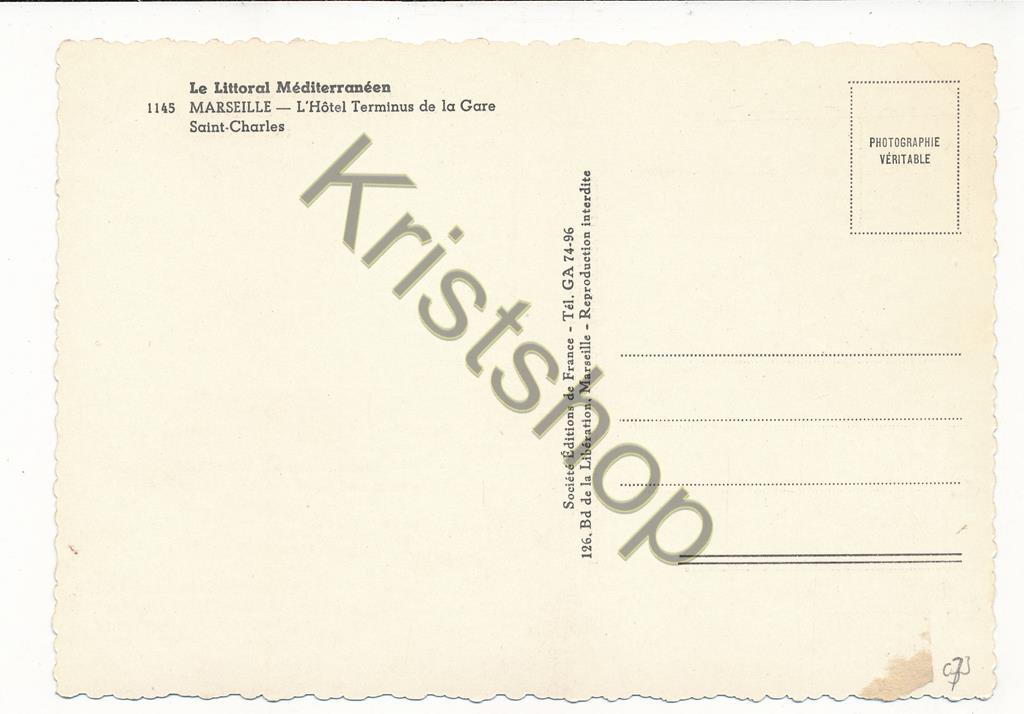 KRST007-5373_1.jpg Marseille - L'Hôtel Terminus de la Gare Saint-Charles [KRST007-5373 - Afbeelding 2