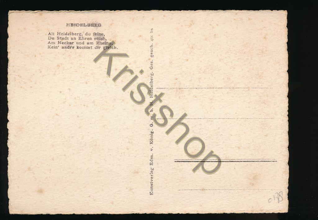 KRST007-5518_1.jpg Heidelberg - Alt Heidelberg du feine … [KRST007-5518 - Afbeelding 2