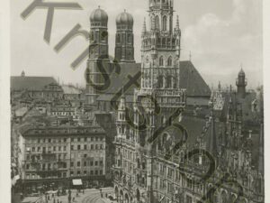München - Marienplatz - Rathaus u. Frauenkirche [KRST007-7944