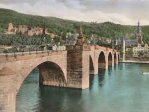 Heidelberg - Schloß u alte Brücke [KRST008-0046