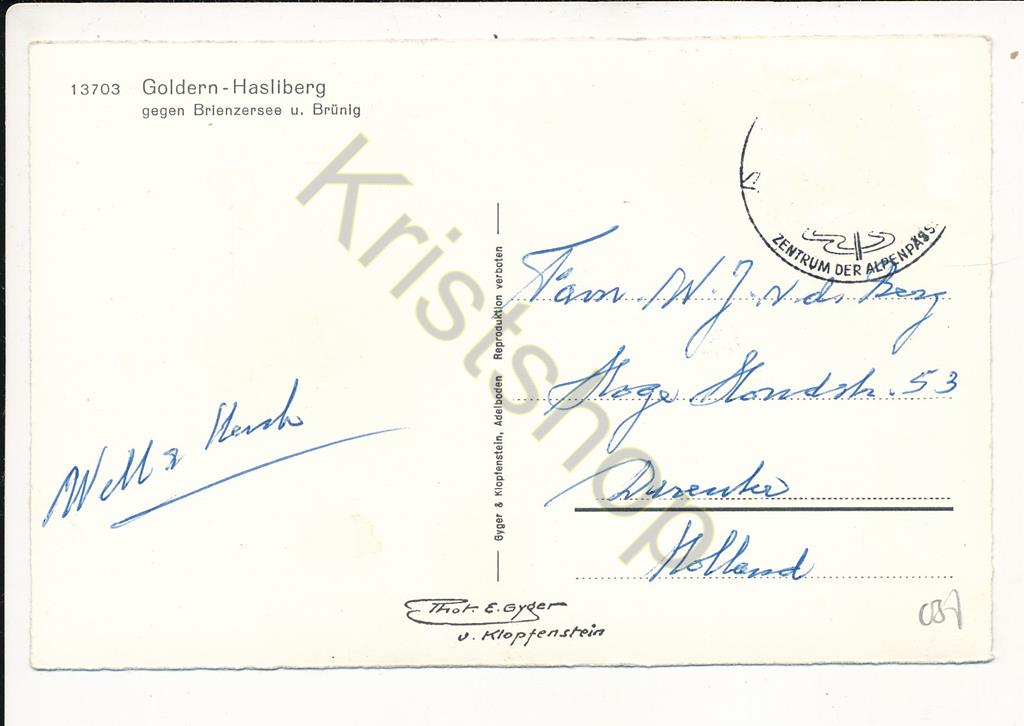 KRST008-0237_1.jpg Goldern-Hasliberg gegen Brienzersee u Brünig [KRST008-0237 - Afbeelding 2