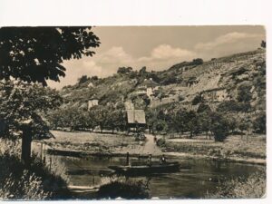 Naumburg Saale - Fähre am Blütengrund mit Weinbergen [KRST008-0580