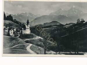 Maria Gern mit Steinernem Meer u Watzmann [KRST008-0623