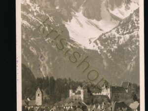 Füssen - Hohes Schloß m Schlicke - Stamp Schray's Hotel Neue Post [KRST008-1126