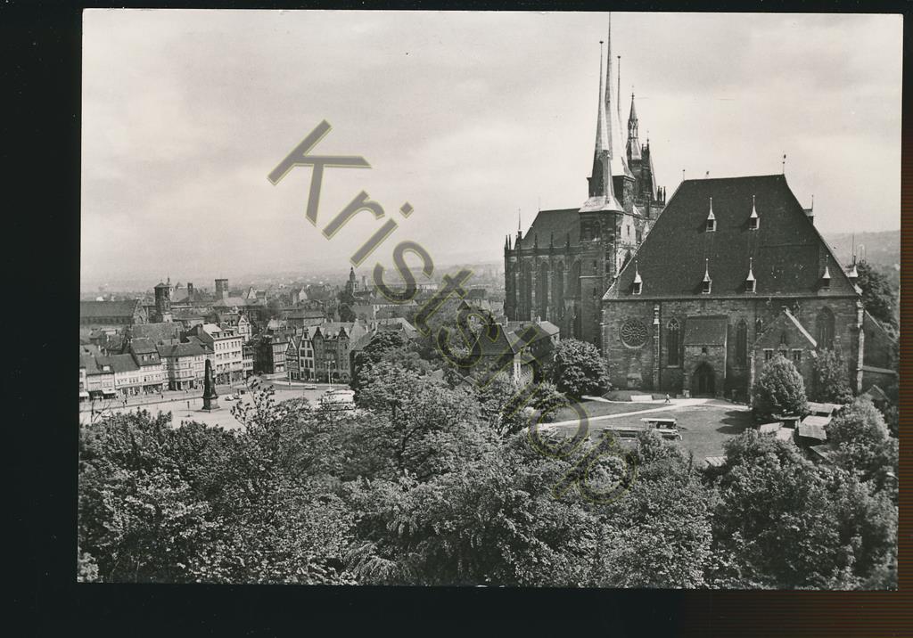 KRST008-1281_0.jpg Erfurt -Blick vom Petersberg mit Severikirche [KRST008-1281