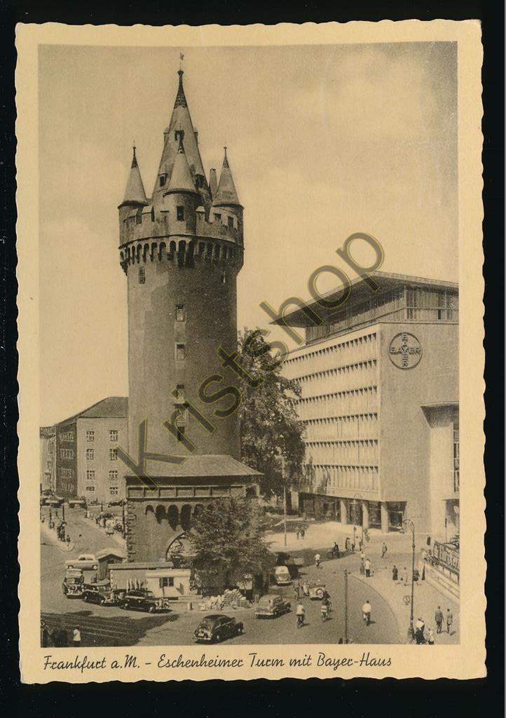 KRST008-1427_0.jpg Frankfurt a M - Eschenheimer Turm mit Bayer Haus [KRST008-1427