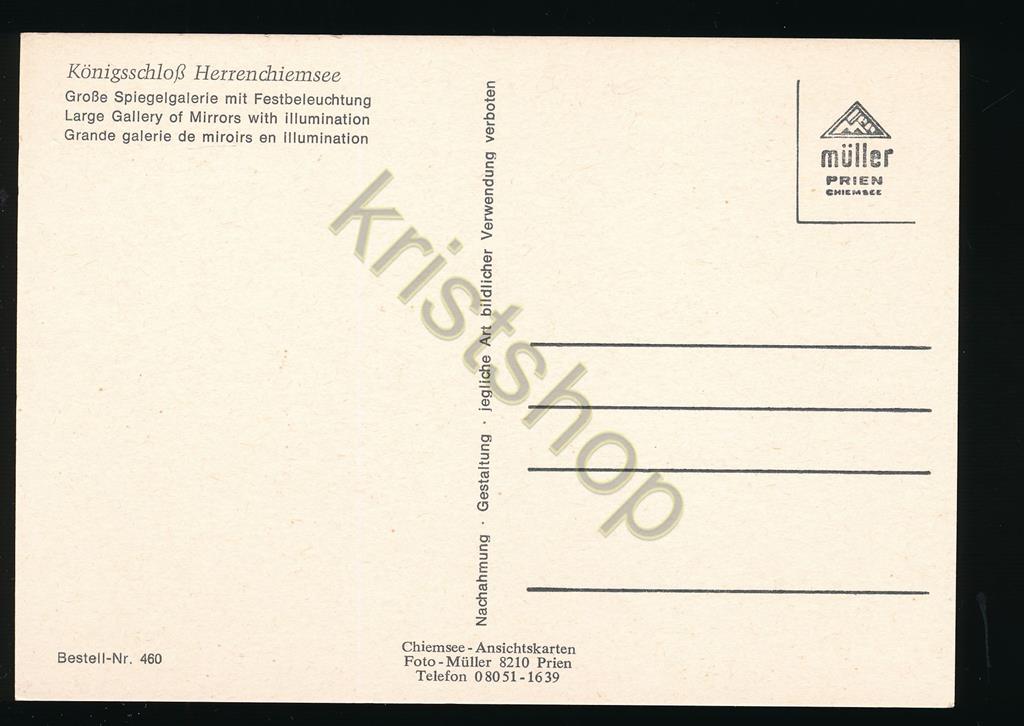 KRST008-1880_1.jpg Königsschloß Herrenchiemsee [KRST008-1880) - Afbeelding 2