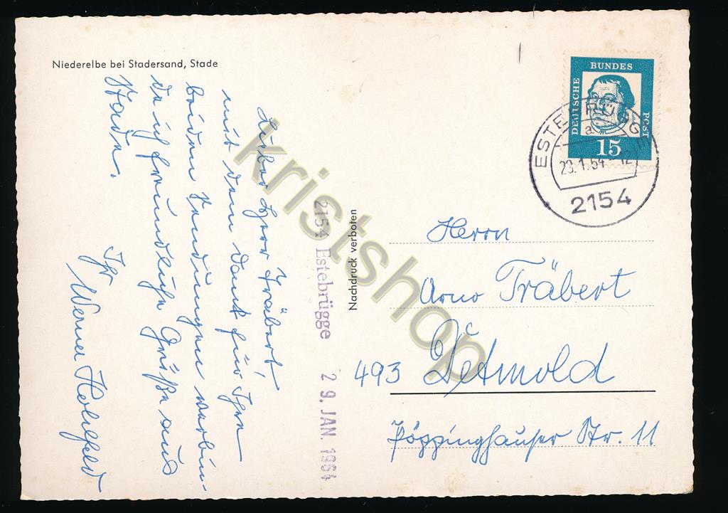 KRST008-1927_1.jpg Niederelbe bei Stadesand, Stade KRST008-1927) - Afbeelding 2