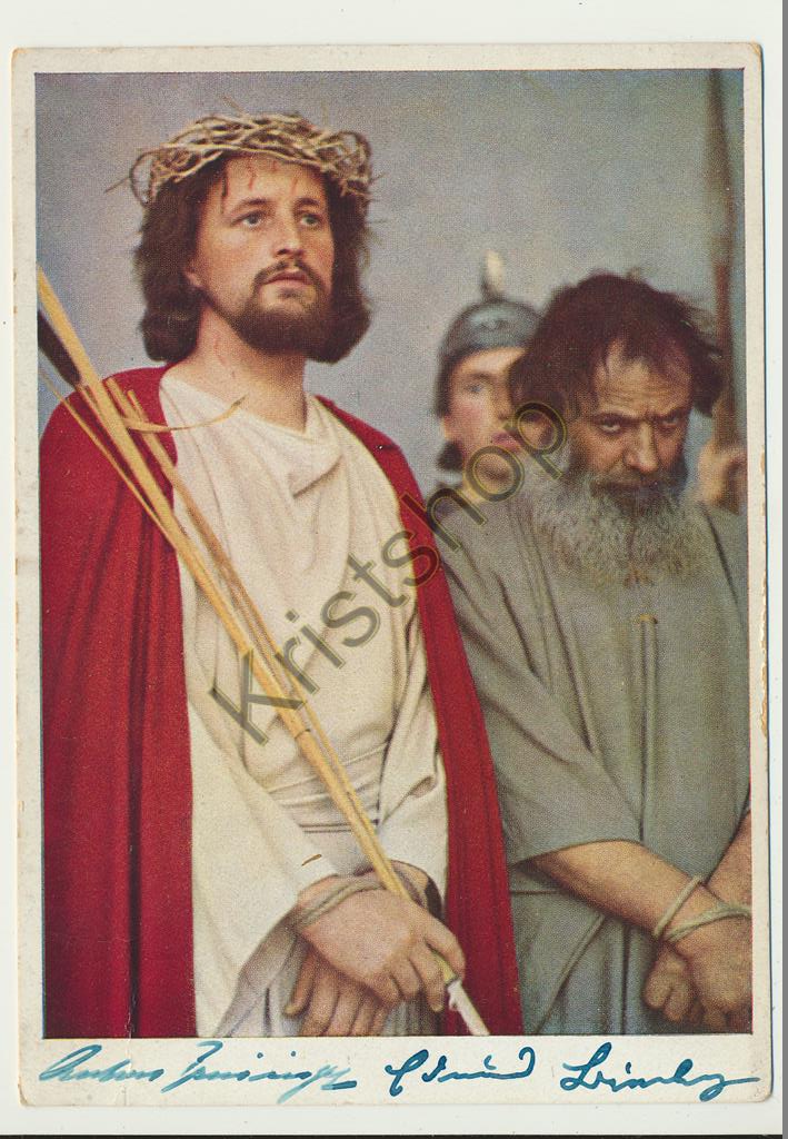 KRST008-2144_0.jpg Oberammergau - Passionsspiele 1950 - Christus und Barabbas [KRST008-2144
