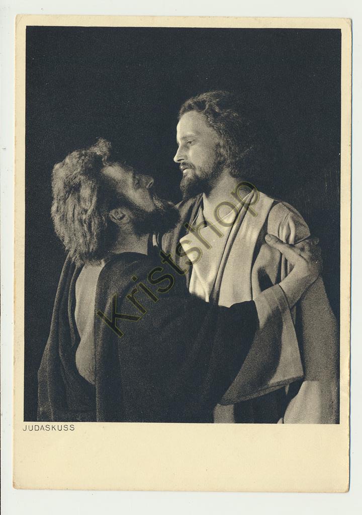KRST008-2145_0.jpg Oberammergau - Passionsspiele 1950 - Judaskuss [KRST008-2145
