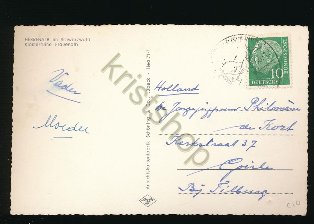 KRST008-2310_1.jpg Herrenalb - Klosterruïne Frauenalb [KRST008-2310 - Afbeelding 2
