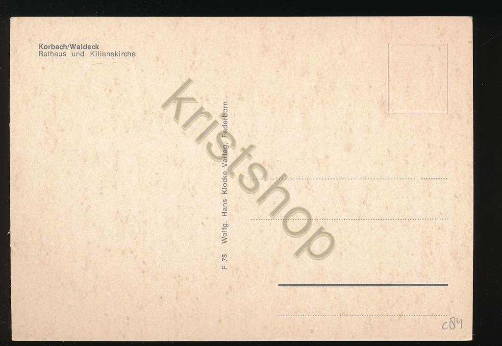 KRST008-2484_1.jpg Korbach - Waldeck - Rathaus und Kilianskirche [KRST008-2484 - Afbeelding 2
