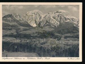 Luftkurort Schönau m Kehlstein, Göll u Brett - phot O Beer [KRST008-2545
