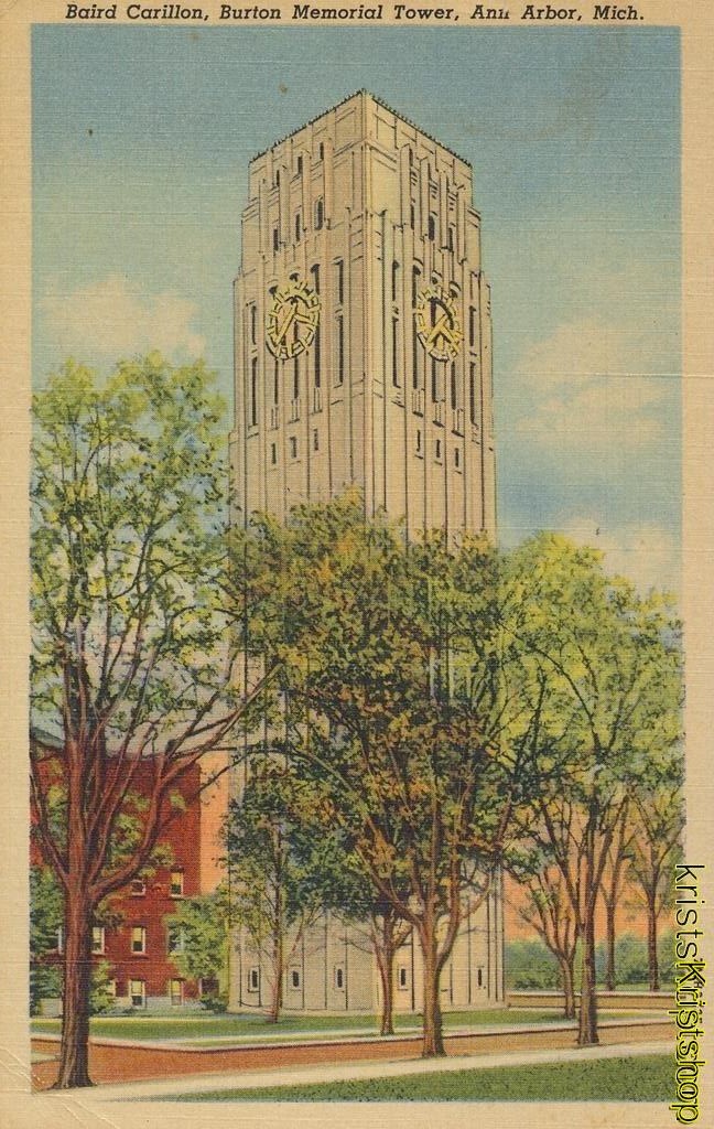 KRST008-2818_0.jpg Anu Arbor- Mich - Baird Carillon Burton Memorial Tower [KRST008-2818