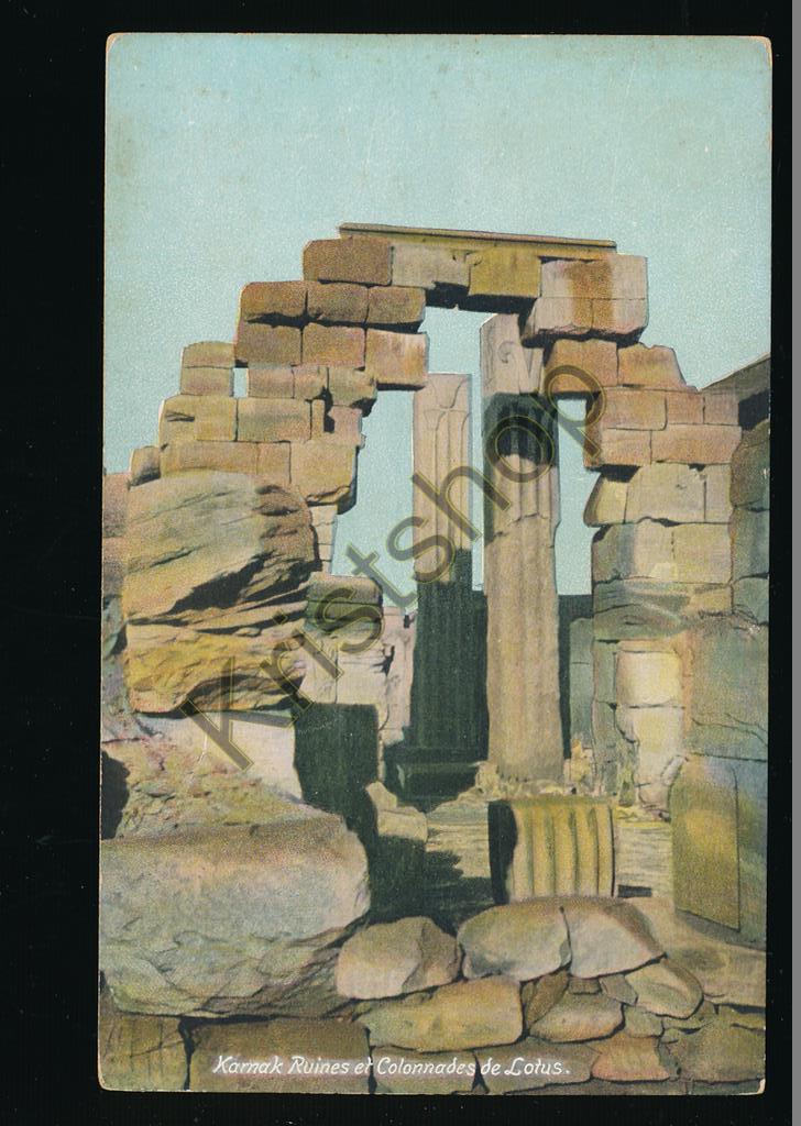 KRST008-2952_0.jpg Egypt - Karnak Ruines et Colonnades de Lotus [KRST008-2952