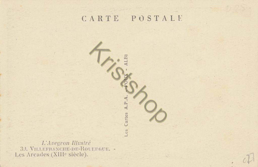 KRST008-3327_1.jpg Villefranche-de-Rouergue - Les Arcades [KRST008-3327 - Afbeelding 2
