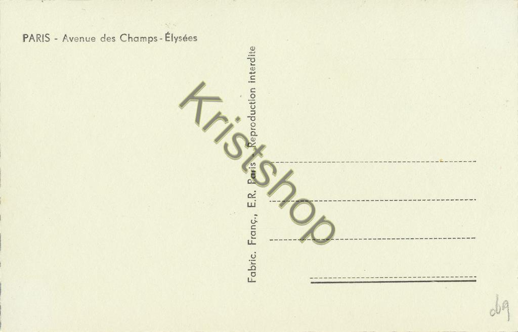 KRST008-4269_1.jpg Paris - Avenue des Champs-Elysées [KRST008-4269 - Afbeelding 2