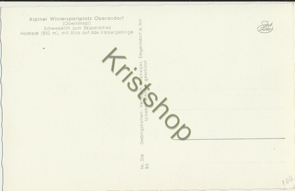 Oberaudorf - Schwebelift zum Skiparadies [KRST008-4300 - Afbeelding 2