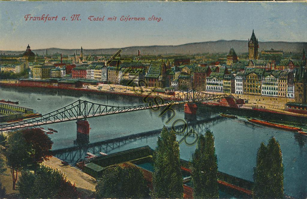 KRST008-4373_0.jpg Frankfurt a M - Total mit Eiserem Steg [KRST008-4373