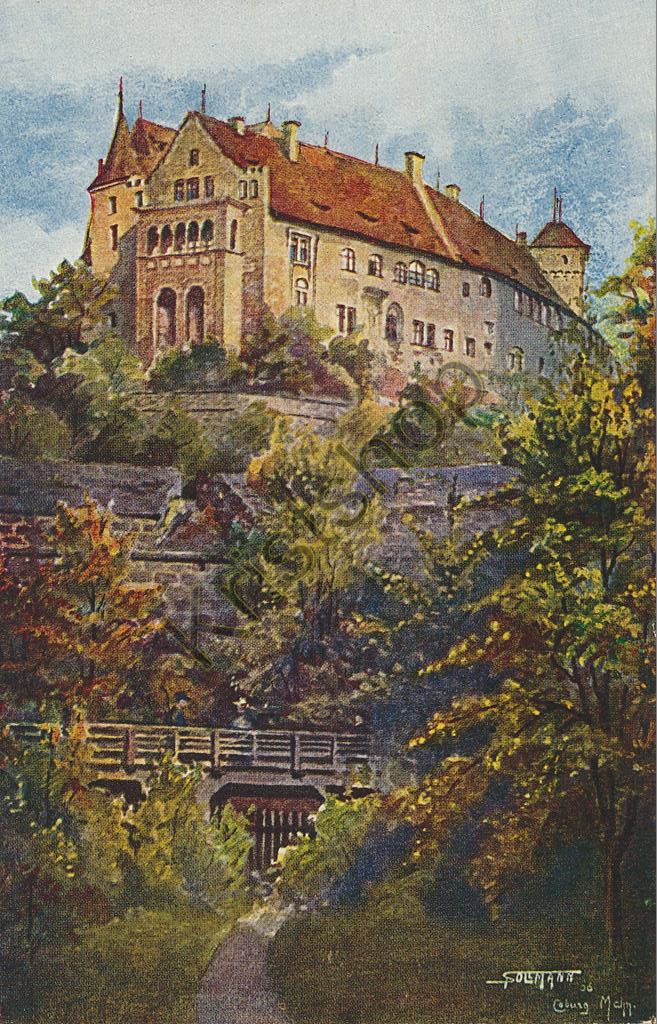 KRST008-4502_0.jpg Nürnberg - Burg von Westen [KRST008-4502