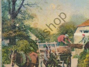 Bauern mit Pferd und Wagen [KRST008-4503