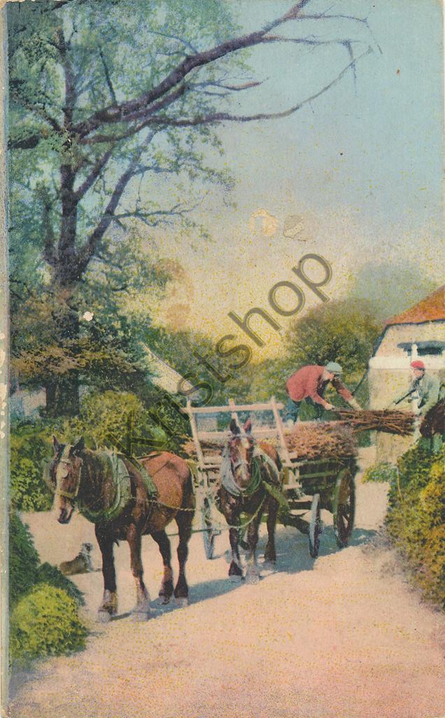 KRST008-4503_0.jpg Bauern mit Pferd und Wagen [KRST008-4503
