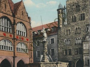 Hildesheim - Rolandbrunnen auf dem Marktplatz [KRST008-4505