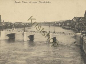 Basel - Rhein mit neuer Rheinbrücke [KRST008-4633