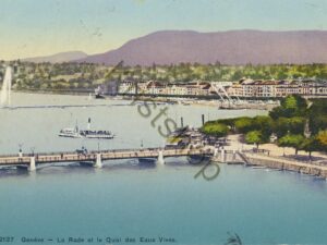 Genève - La Rade et le Quai des Eaux Vives [KRST008-4645