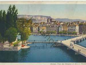 Genève - Pont des Berges et Ile JJ Rouseau [KRST008-4666
