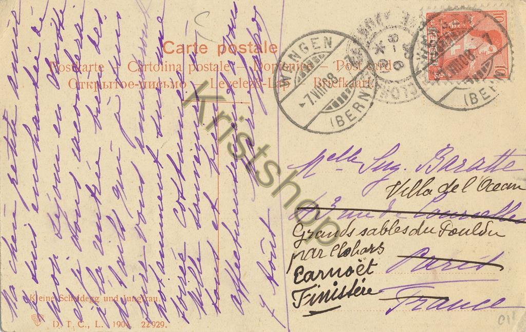 KRST008-4711_1.jpg Kleine Scheidegg und Jungfrau [KRST008-4711 - Afbeelding 2