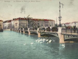 Genève - La Rhône et Pont du Mont Blanc [KRST008-4935