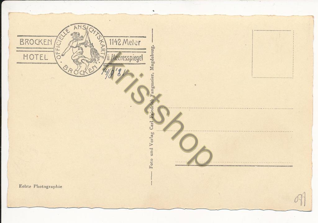 KRST008-5177_1.jpg Aus Deutschen Landen - Brocken [KRST008-5177 - Afbeelding 2
