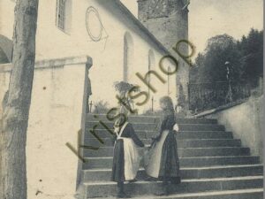 Gsteig bei Interlaken - Kirche -mit zwei Mädchen  [KRST008-5752