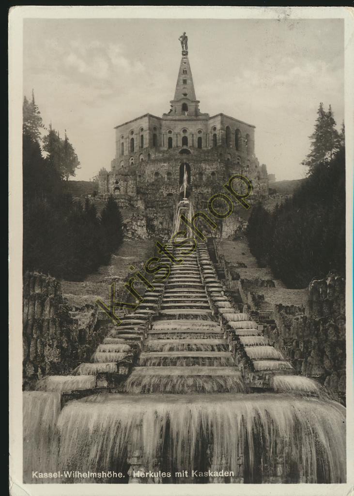 KRST008-5857_0.jpg Kassel - Wilhlemshöhe - Herkules mit Kaskaden [KRST008-5857