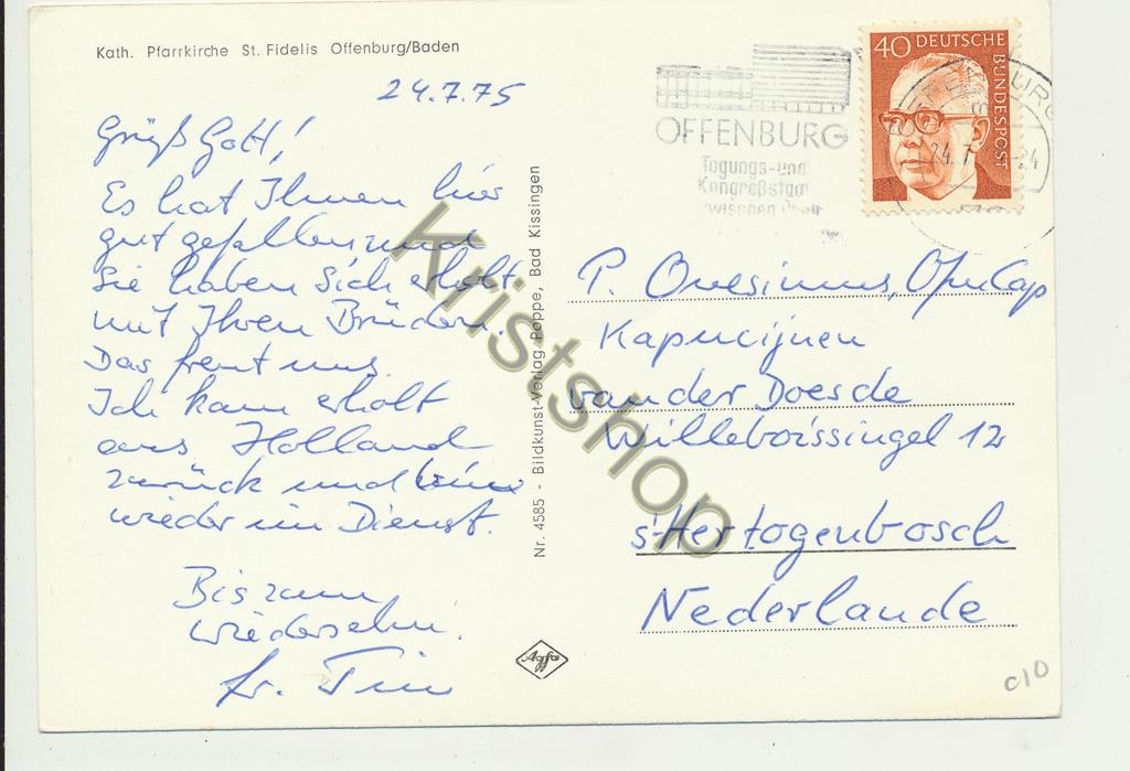 KRST008-5910_1.jpg Offenburg / Baden - Kath Pfarrkirche St Fidelis [KRST008-5910 - Afbeelding 2