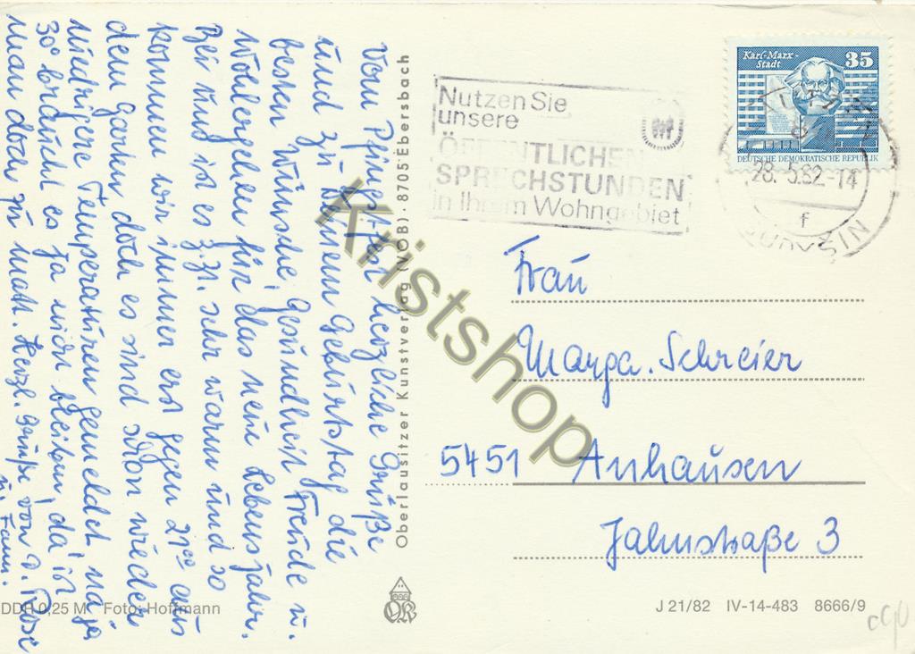KRST008-6190_1.jpg Herzliche Grüße ??? Ebersbach ??? [KRST008-6190 - Afbeelding 2