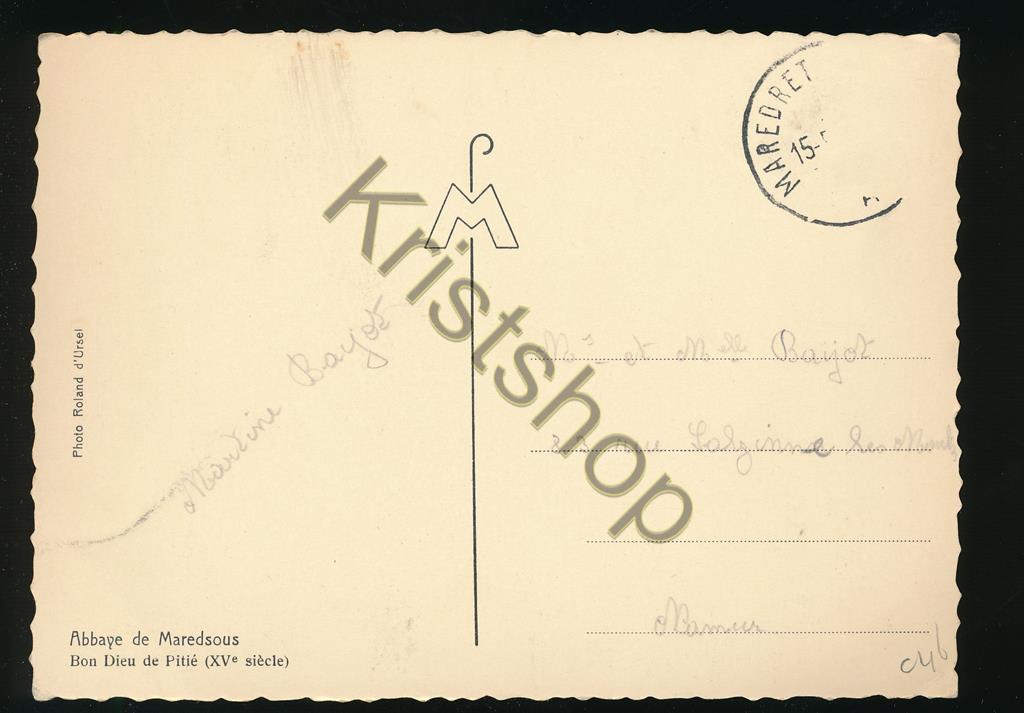 KRST008-7146_1.jpg Abbaye de Maredsous -Bon Dieu de Pitié [KRST008-7146 - Afbeelding 2