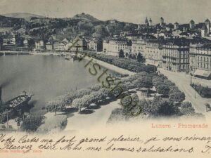 Luzern - Promenade - Luzern-Pantin -Seine Chemins 1900 [KRST008-7733