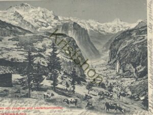 Wengen mit jungfrau und Lauterbrunnenthal - 1905 [KRST008-7747
